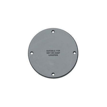 Hubbell 2-Gang Gray Non-Metallic Weatherproof Box, (3) 1/2 in Hubs HBL6082