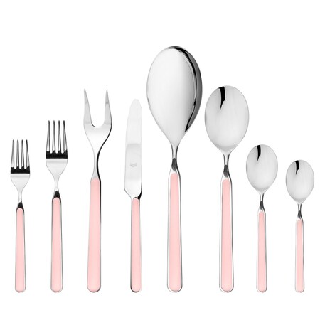 Mepra Fantasia Flatware Set - 43 Pieces - Pale Rose 10Z722043