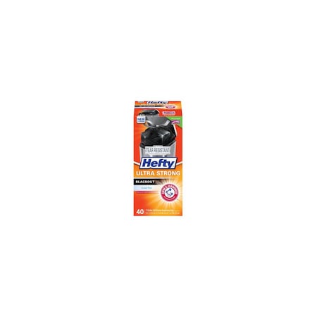 Hefty Kitchen Trash Bags Ultra Strong 13 gal Drawstring Black E88328