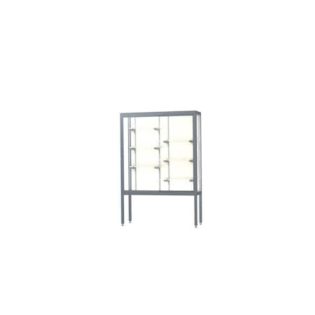 Ghent Display Case 48x66x16, Plaque, Satin 11404-PB-SN