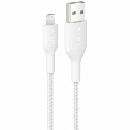 Belkin A - LTG CBL, BRAIDED PCR, 2M, WHITE CAA020FQ2MWH