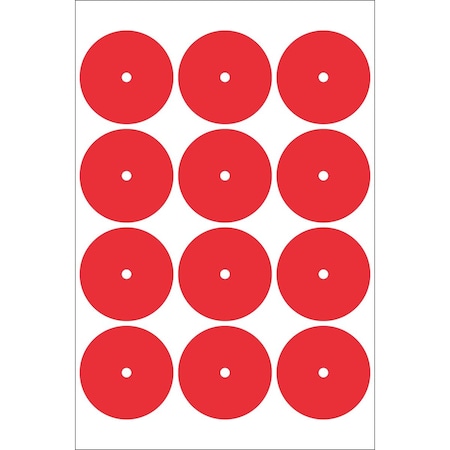 Accuform GAUGE MARKING DECALS 2 12 in COLOR RED GML103RD