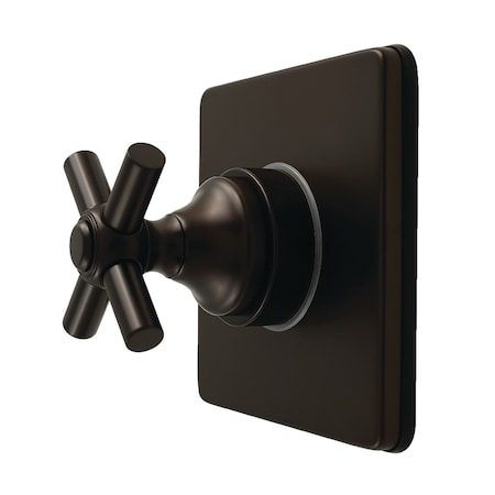 Kingston Brass Single-Handle Six-Way Diverter Valve with Square Trim Kit, Oil Rubbed Bronze KS4045EX
