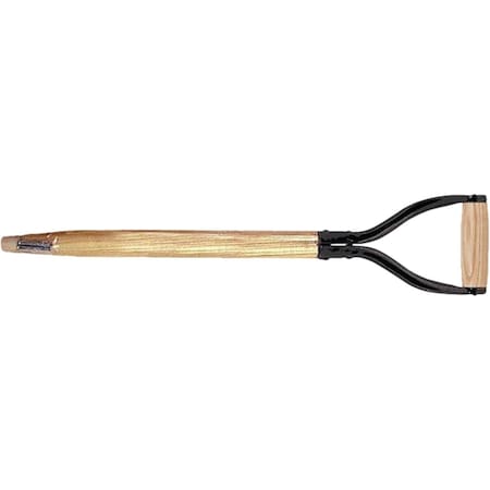 Link Handles Link 30'' x 1-1/2'' Dia. Steel D-Grip Wood Straight Shovel Replacement Handle 66773