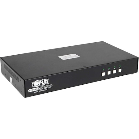 Tripp Lite Secure KVM Switch 4-Port DVI + Audio NIAP PP3.0 Certified w/ CAC B002-DV1AC4