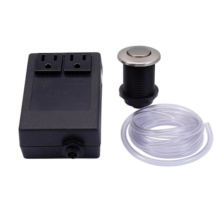 Mountain Plumbing Round Classic Waste Disposer Air Switch with Direct Plug-In MT951/BRS