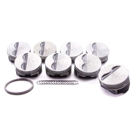 Kb Performance Pistons 9909HC.030 Small Block Chevy Flat Top Piston Set 4.030 Bore Minus 5cc KBP9909HC.030