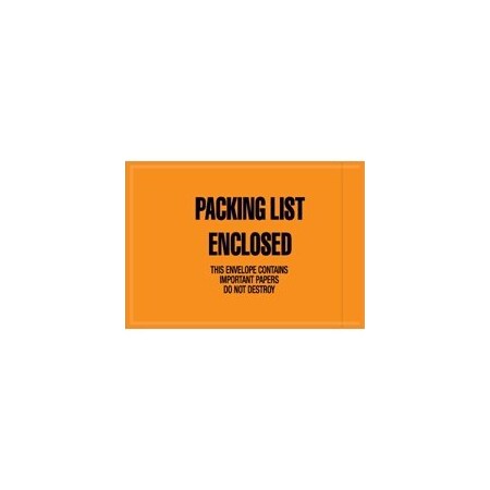 Bubblefast 4 1/2 x 6'' - Full ''Packing List Enclosed'' Envelopes, 1000PK BFJMR10