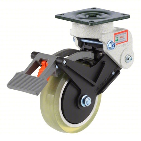 Foot Master Plate Caster, Swivel, Polyurethane, 270mm H GDS-200B-65SF