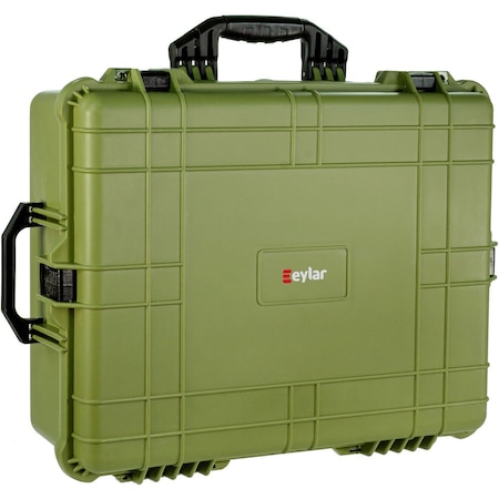 Eylar Extra Large 24 Inch Hard Camera and Gear Case Waterproof with Foam Green SA00041-GRN