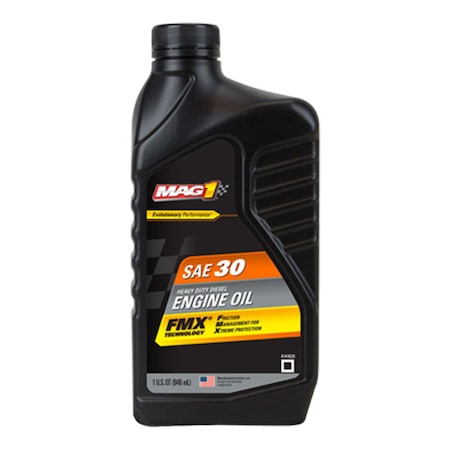 Mag 1 Diesel Engine Oil, 30, Conventional, 1qt MAG61656