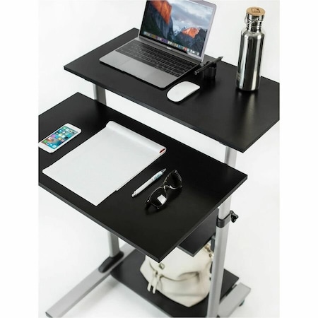 Mount-It Adjustable Rolling Computer Desk MI-7940B