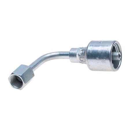 Gates Female JIC 37 Flare Swivel - 90 Bent Tube MegaCrimp G25181-0604