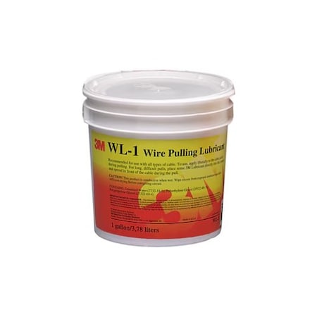 3M Wire Pulling Lubricant Gel, One Gallon, 4 Drums 7100027866, 4PK WL-1