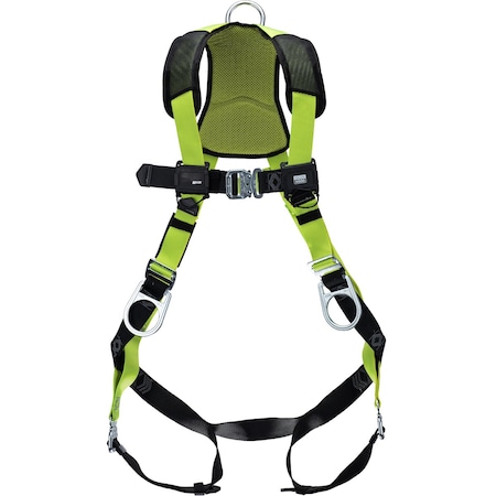 Miller Full-Body General Safety Harness, w/5 Points of Adjustment, w/Lightweight Aluminum Back / Side D-Ring H5IC222021