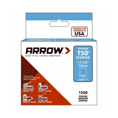 Arrow Fastener 1250PK 1732 HD Staple, 4PK 50CT24