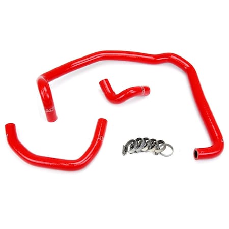 Hps Performance High Temp Reinforced Silicone Heater Coolant Hose Kit, Red, 57-1746H-RED