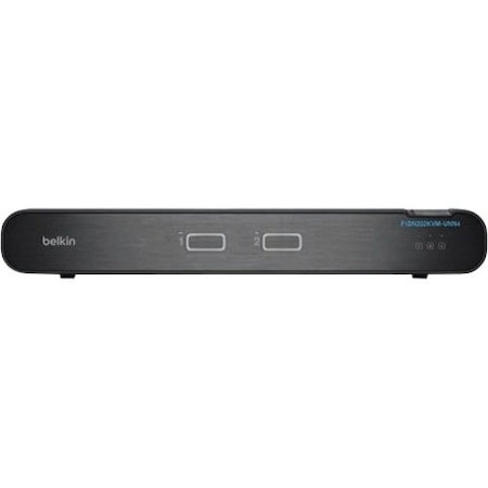 Belkin 2-Port Dual Head DP/HDMI to DP/HDMI Video Secure Desktop KVM Switch No CAC PP4.0 F1DN202KVM-UNN4
