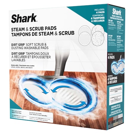 Shark 7.63 in. D Aluminum/Microfiber Cleaner Floor Pad White/Grey XKITP7000D