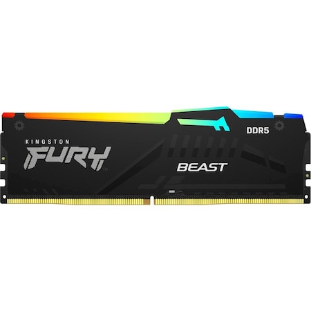 Kingston 16GB 5200MT/S DDR5 CL40 DIMM FURY BEAST RGB KF552C40BBA-16