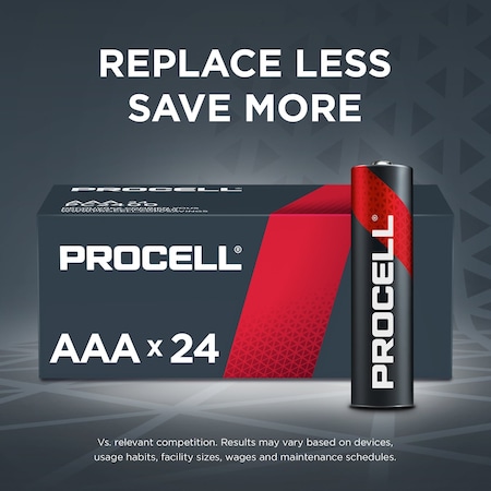 Duracell Procell Constant AAA Alkaline Battery, 1.5V DC, PK24 PC2400BKD