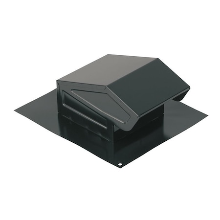 Nutone Roof Cap, Steel, Black, Baked Enamel, For: 3 or 4 in Round Duct 636