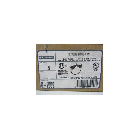 O-Z/Gedney Meter and Meter Socket Accessories Universal Ground Clamp G-200G