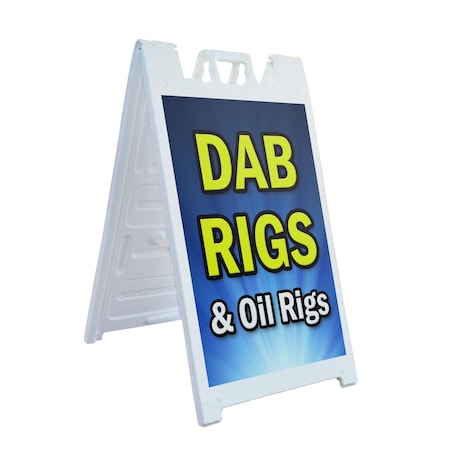 Signmission Dab Rigs & Oil Rigs, A-Frame & 2 Decals Installed, Heavy-Duty Plastic Frame SBHD-D-2436-Dab Rigs & Oil Rigs