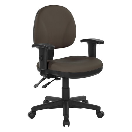 Office Star Products Ergonomic Fabric Sculptured Ergonomic Managers Chair, Graphite 8180-R111