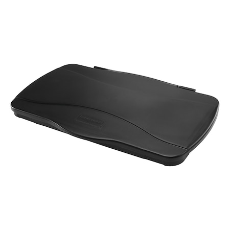 Rubbermaid Commercial EXECUTIVE SLIM JIM HINGE LID SMFG267400BLA