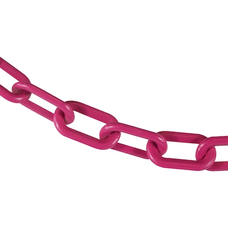 Mr. Chain 2" x 25' Safety Pink Plastic Safety Chain 50025-25