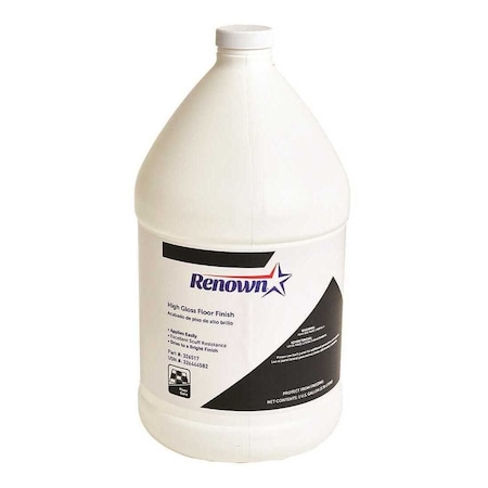 Renown High-Gloss Floor Finish, Fragrance Free, 1 Gal, 4PK REN044