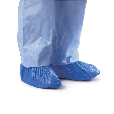 Medline Polyethylene Shoe Covers, Blue, One Size Fits Most, 1000PK CRI2010