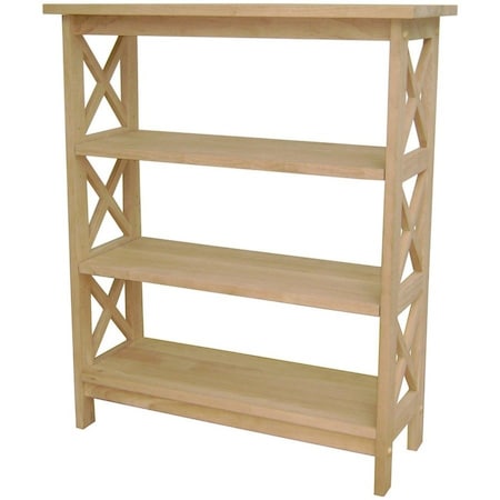 International Concepts X-Sided Shelf Unit, 3 Tier, Unfinished SH-3630X