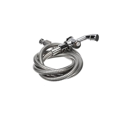 T&S Brass TandS Brass SPRAY VALVE W/ AERATOR, 68 FLEXIBLE STAINLESS STE B-0101-A68