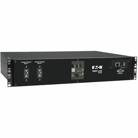 Eaton Tripp Lite Series 5.8kW Single-Phase Switched Automatic Transfer Switch PDU, Two 200-240V PDUMH30HVATNET