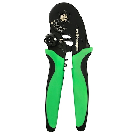 Multicomp Pro Crimp Tool, 28-10AWG & 8-6AWG, Ratchet, 0.08-6.0mm and 10-16mm End Sleeves Crimp Terminals MP013563
