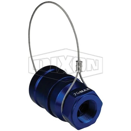 Dixon FloMAX High Flow Nozzle with Plug, 1 in Inlet, Anodized Aluminum Body HFN-P5