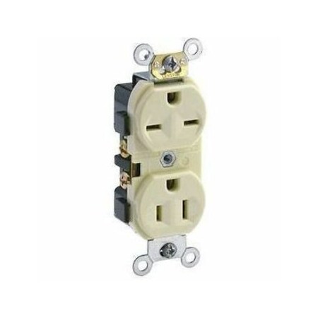 Leviton Commercial Grade Duplex Receptacle, 15 Amp, 125/250 Volt 5031-I