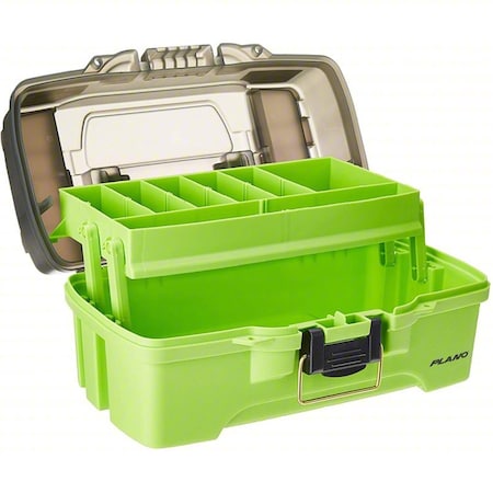 Plano 2 TRAY TOOL BOX SMOKE/GREEN PLAMT6211