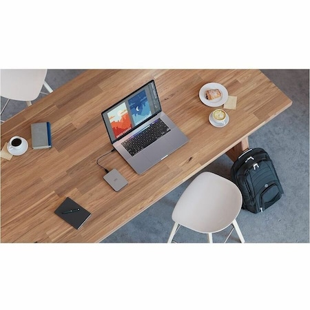 Seagate LaCie STLP2000400 2 TB Portable Hard Drive - External - Moon Silver STLP2000400