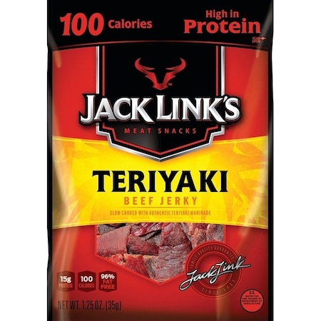 Jack Links 10000008424 Snack, Jerky, Teriyaki, 1.25 oz 108424