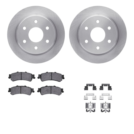 Dynamic Friction Co DFC Brake Rotor- Heavy Duty Brake Pad includes Hardware 6412-48068