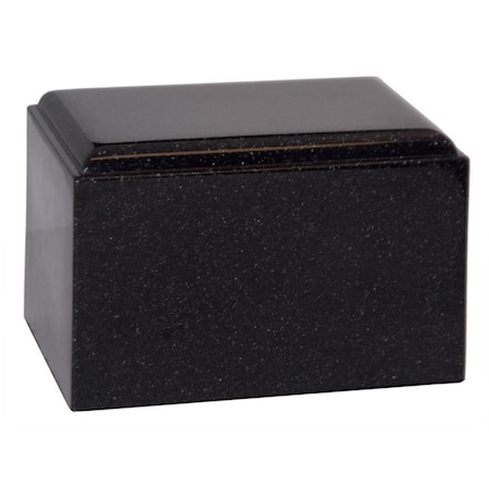 Fasttrack2Fitness Cultured Granite Cremation Cumulus Adult Urn, Black FA2055914