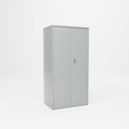 Pucel Heavy Duty Storage Cabinet, Solid Door, 36 in W x 72 in H x 24 in D, Gray HDSC-3672-24-4