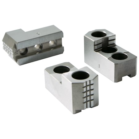 Taiki Taiki 3 Piece 6" 1.5mm X 60 Degree Best-Grip Hard Jaw Set 3900-4671