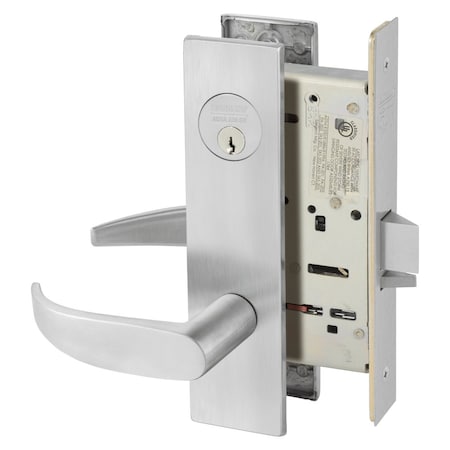 Sargent Grade 1 Storeroom or Closet Mortise Lock, P - Lever, LE1 - Escutcheon, Field Reversible, Convention 8204 LE1P 26D