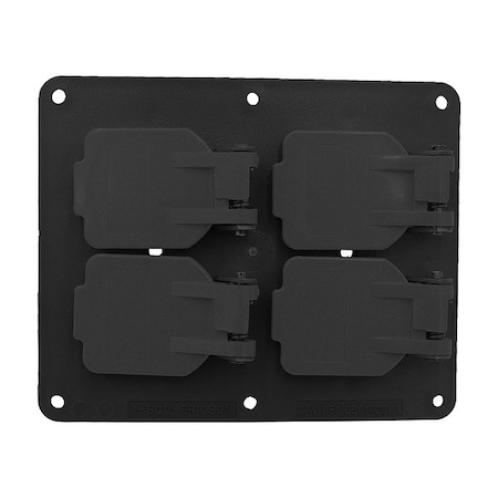 Ericson Coverplate, Outlet Box, Double Gang 8201FSB