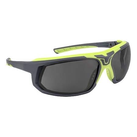 Radians GLYF, Safety Glasses, Anti-Scratch, Smoke Lens, Gray Frame, Full-Frame GLF1-20D