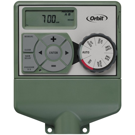 Orbit Easy Dial 4-Station Indoor Hardwired Sprinkler Timer 57594